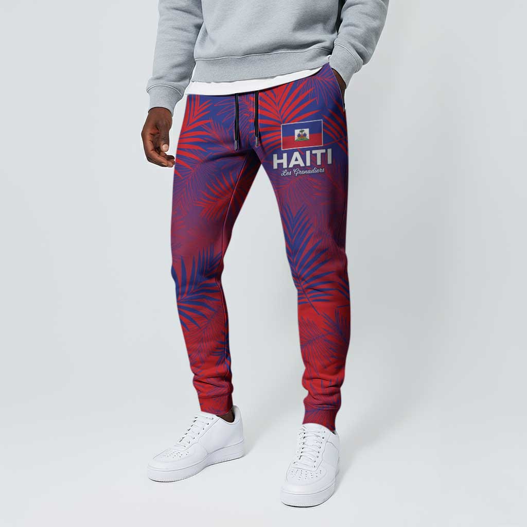 Africa Les Grenadiers Haiti Football Jogger Pants Tropical Vibes - African Pride
