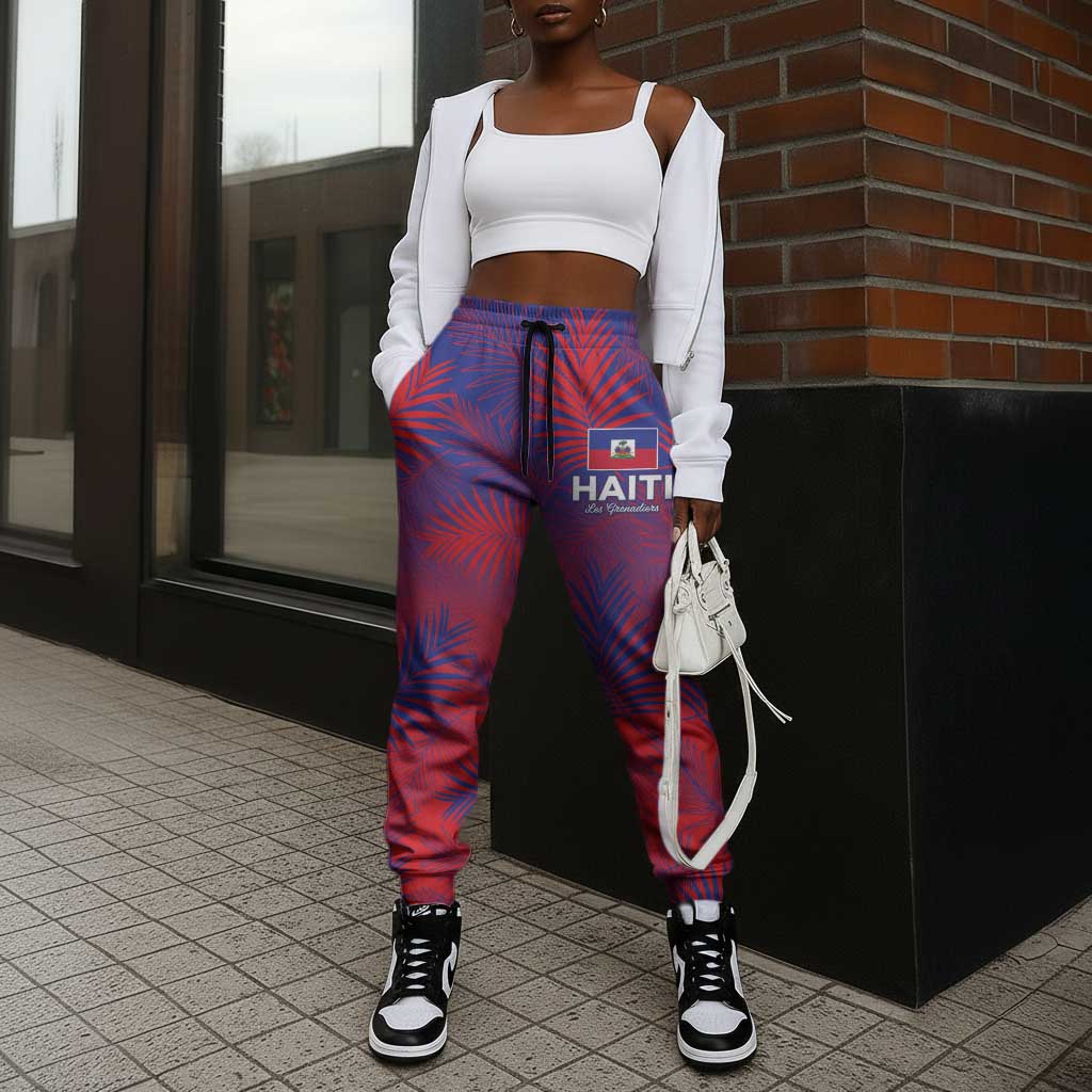 Africa Les Grenadiers Haiti Football Jogger Pants Tropical Vibes - African Pride