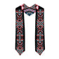 African Adenium Multiflorum Flowers Graduation Stole Mix Native Tribal Pattern