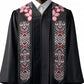 African Adenium Multiflorum Flowers Graduation Stole Mix Native Tribal Pattern