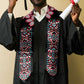 African Adenium Multiflorum Flowers Graduation Stole Mix Native Tribal Pattern