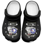 African American Aviators WWII Clogs Shoes Tuskegee Red Tails Airmen Black - African Pride