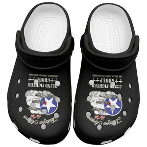 African American Aviators WWII Clogs Shoes Tuskegee Red Tails Airmen Black - African Pride