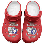 African American Aviators WWII Clogs Shoes Tuskegee Red Tails Airmen Red - African Pride