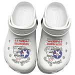 African American Aviators WWII Clogs Shoes Tuskegee Red Tails Airmen White - African Pride