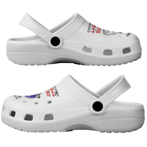 African American Aviators WWII Clogs Shoes Tuskegee Red Tails Airmen White - African Pride