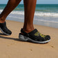 African-American Heroes Clogs Shoes Bison Buffalo Soldiers - Black Grunge Style - African Pride