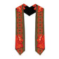 African Beauty Clivia Miniata Flowers Graduation Stole