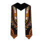 African Dashiki and Polynesian Pattern Graduation Stole Gold