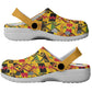 African Emaa Da Kente Pattern Clogs Shoes - African Pride