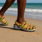 African Emaa Da Kente Pattern Clogs Shoes - African Pride