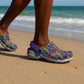 African Fathia Fata Nkrumah Kente Pattern Clogs Shoes - African Pride