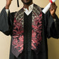 African Floral mix Maasai Shuka Graduation Stole Red Moitf