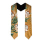 African King Proteas Dashiki Motif Graduation Stole Gold Style