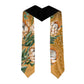 African King Proteas Dashiki Motif Graduation Stole Gold Style