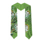 African King Proteas Dashiki Motif Graduation Stole Green Style
