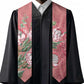 African King Proteas Dashiki Motif Graduation Stole Peach Style