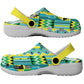 African Nkyinkyin Kente Pattern Clogs Shoes - African Pride
