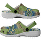 African Obaakofo Mmu Man Kente Pattern Clogs Shoes - African Pride