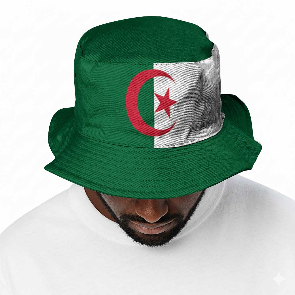 African Proud Algeria Flag Bucket Hat