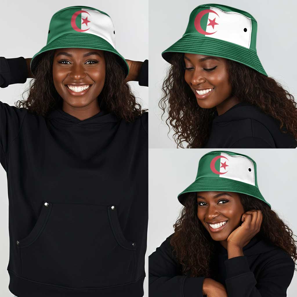 African Proud Algeria Flag Bucket Hat