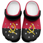 African Proud Angola Flag Clogs Shoes - African Pride