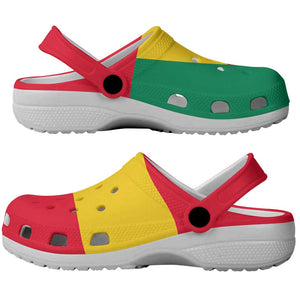 African Proud Benin Flag Clogs Shoes - African Pride