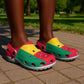 African Proud Benin Flag Clogs Shoes - African Pride