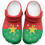 African Proud Burkina Faso Flag Clogs Shoes - African Pride