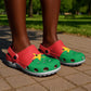 African Proud Burkina Faso Flag Clogs Shoes - African Pride