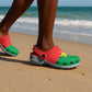 African Proud Burkina Faso Flag Clogs Shoes - African Pride