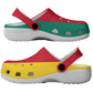 African Proud Cameroon Flag Clogs Shoes - African Pride