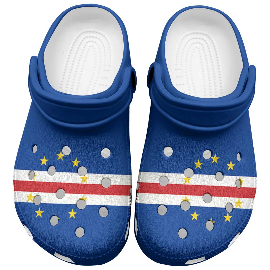 African Proud Cape Verde Flag Clogs Shoes - African Pride