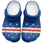 African Proud Cape Verde Flag Clogs Shoes - African Pride