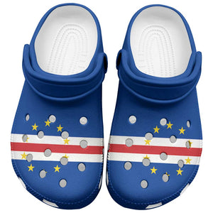 African Proud Cape Verde Flag Clogs Shoes - African Pride
