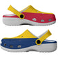 African Proud Chad Flag Clogs Shoes - African Pride