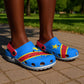 African Proud Democratic Republic of the Congo Flag Clogs Shoes - African Pride