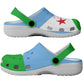 African Proud Djibouti Flag Clogs Shoes - African Pride