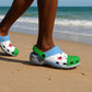 African Proud Djibouti Flag Clogs Shoes - African Pride