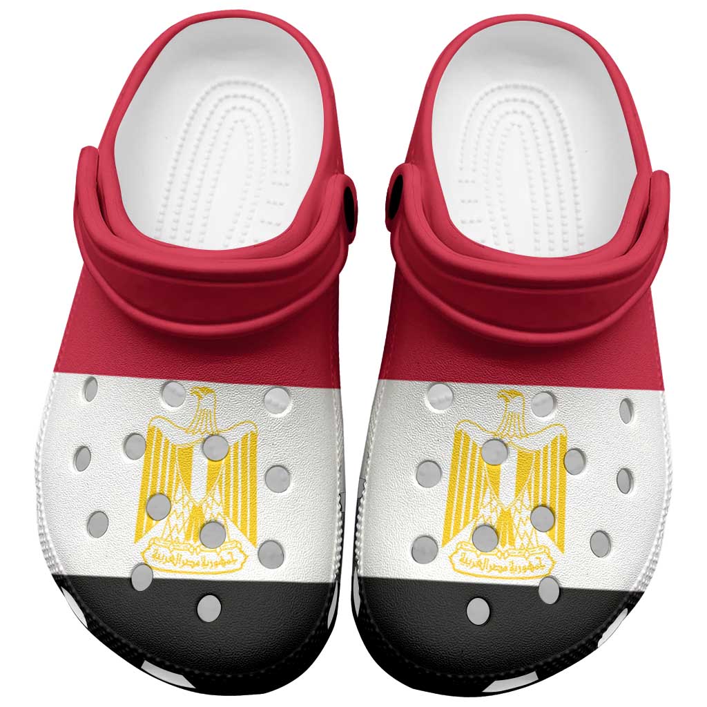 African Proud Egypt Flag Clogs Shoes - African Pride
