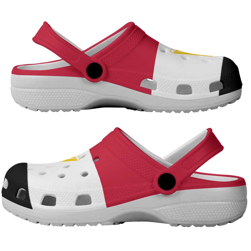 African Proud Egypt Flag Clogs Shoes - African Pride