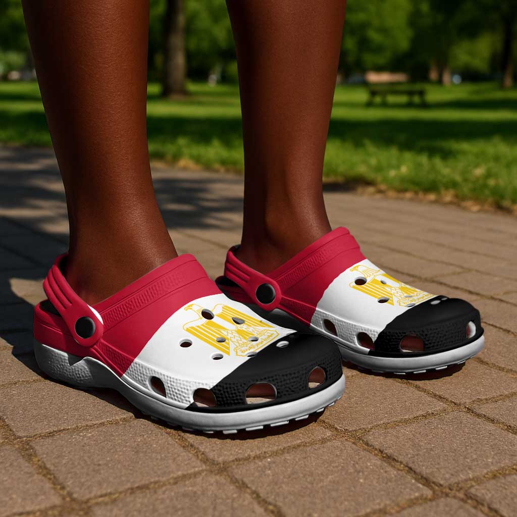 African Proud Egypt Flag Clogs Shoes - African Pride