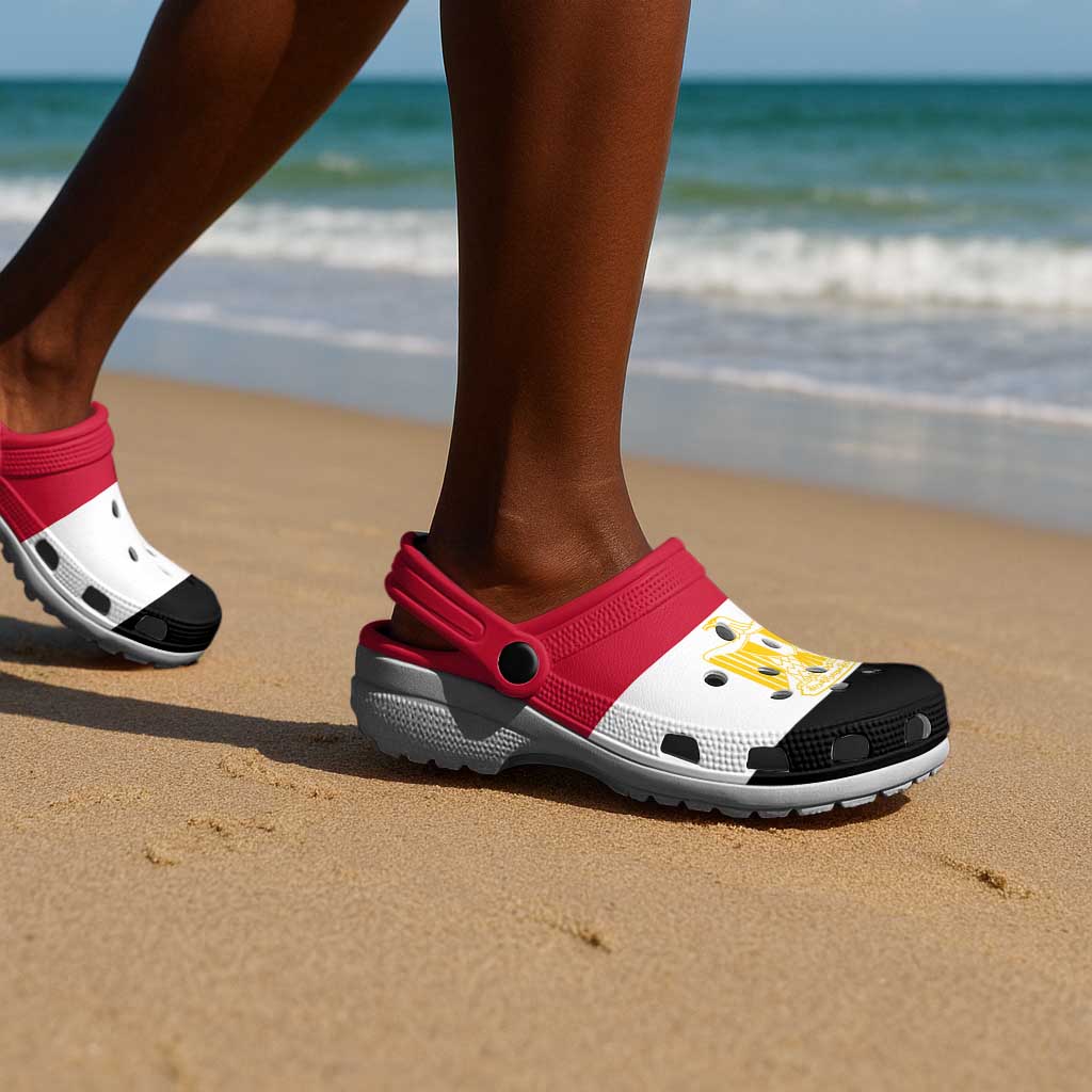 African Proud Egypt Flag Clogs Shoes - African Pride