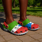 African Proud Equatorial Guinea Flag Clogs Shoes - African Pride