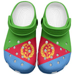 African Proud Eritrea Flag Clogs Shoes - African Pride