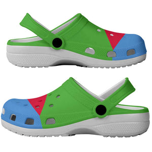 African Proud Eritrea Flag Clogs Shoes - African Pride