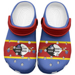 African Proud Eswatini Flag Clogs Shoes - African Pride