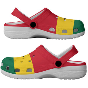 African Proud Ghana Flag Clogs Shoes - African Pride
