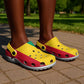 African Proud Guinea Flag Clogs Shoes - African Pride
