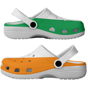 African Proud Ivory Coast Flag Clogs Shoes - African Pride